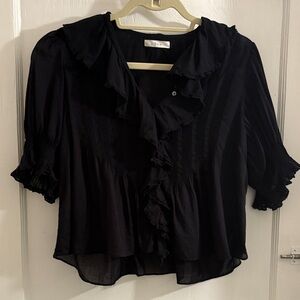 Doen Black Henri Blouse
